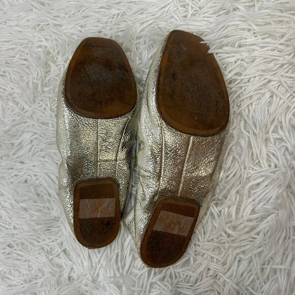 Seychelles Ballet Breathless Flats Womens 9 Gold Balletcore Comfort Casual Shoes - Picture 4 of 9